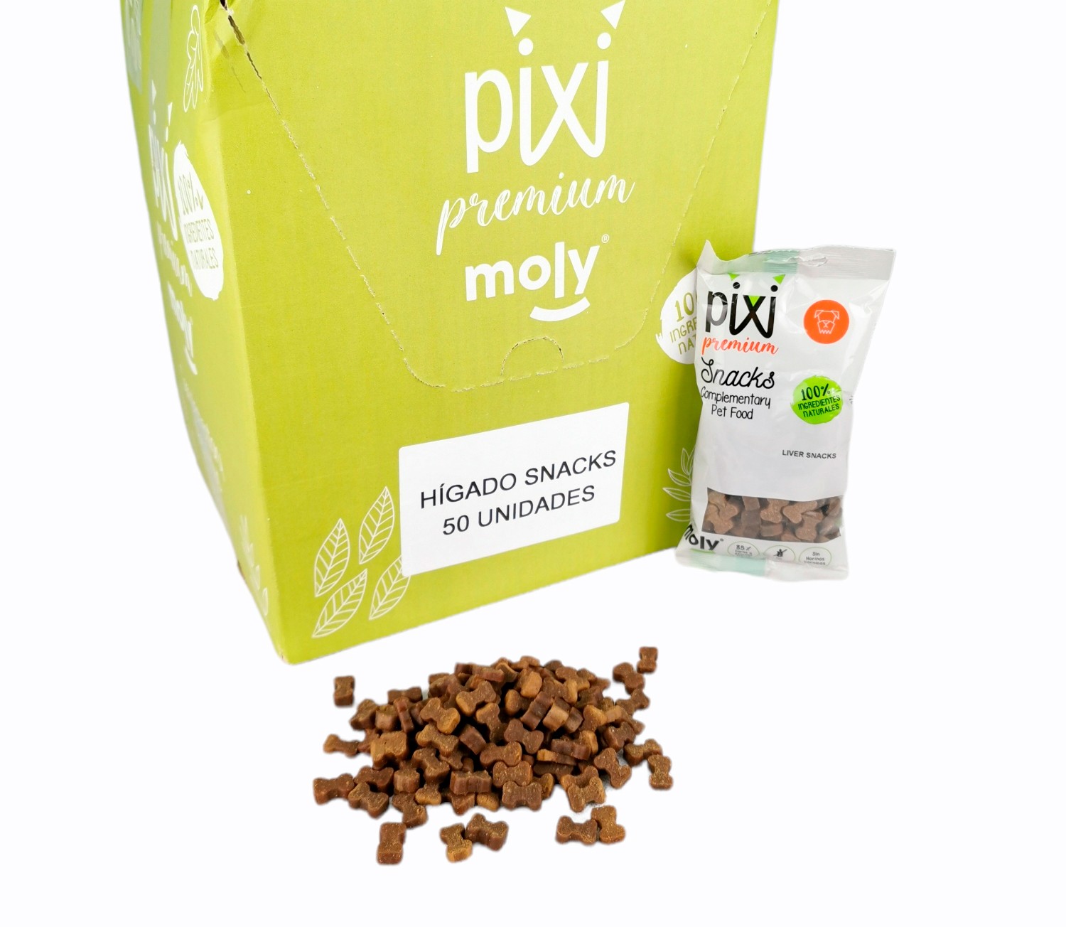 Snacks para perros higado 100 g moly sin cereales