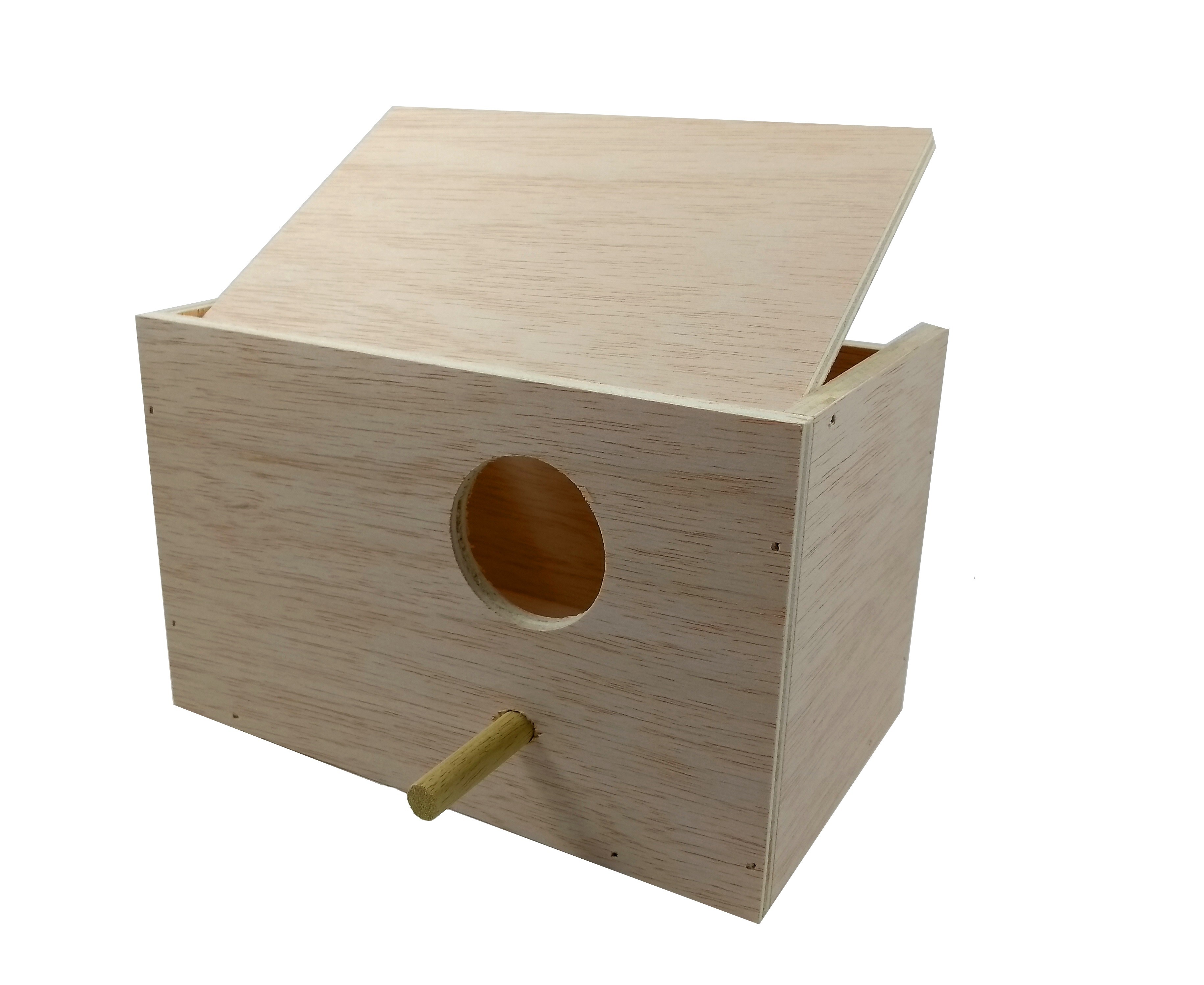 Nido de madera para ninfas