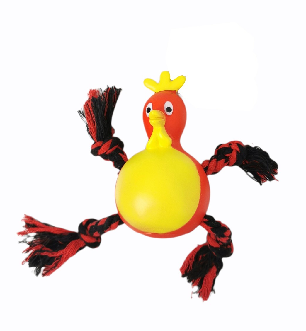 Juguete para perros mordedor con cuerda de algodon 17 cm