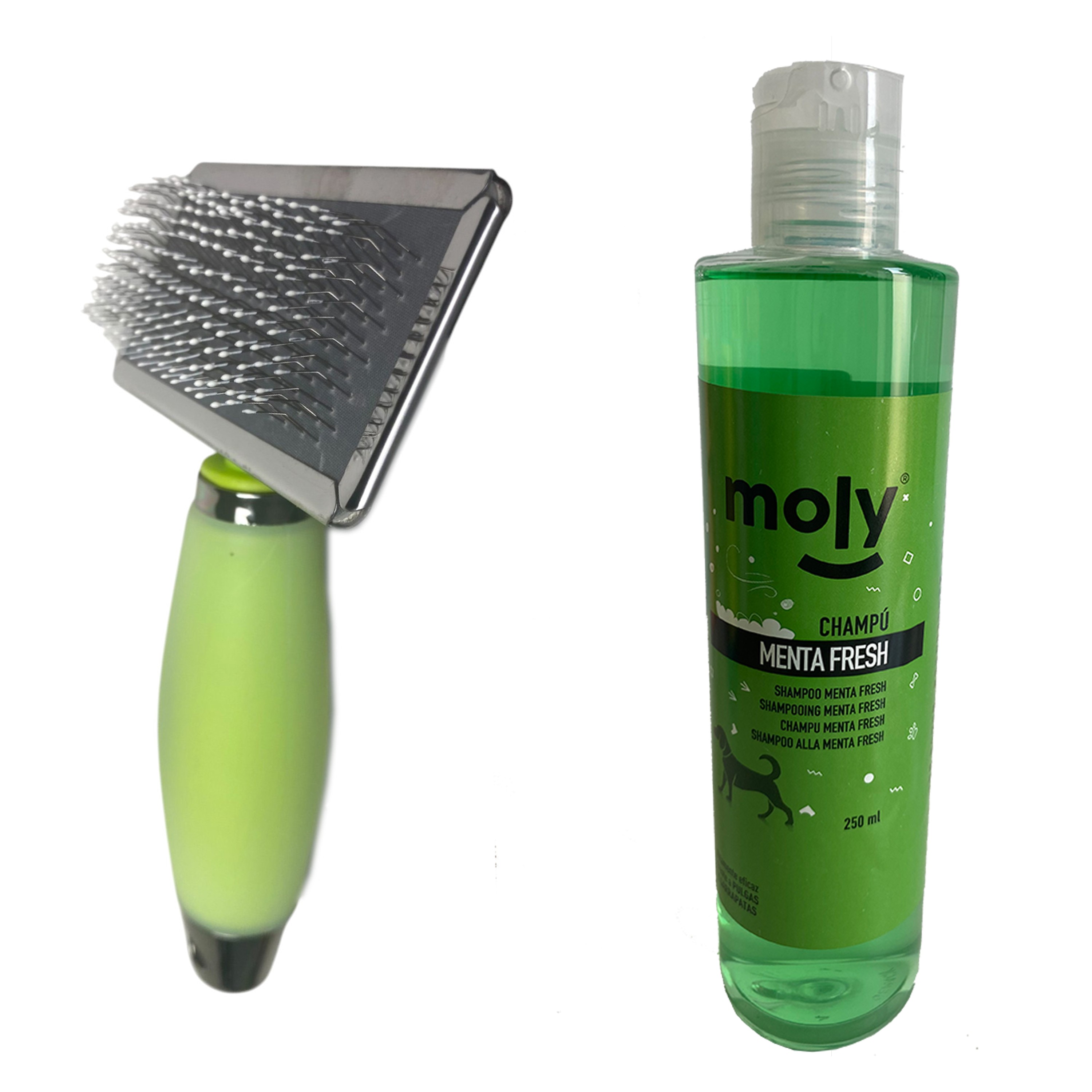 Champu repelente para perros y carda de gel de silicona para desenredar el pelo