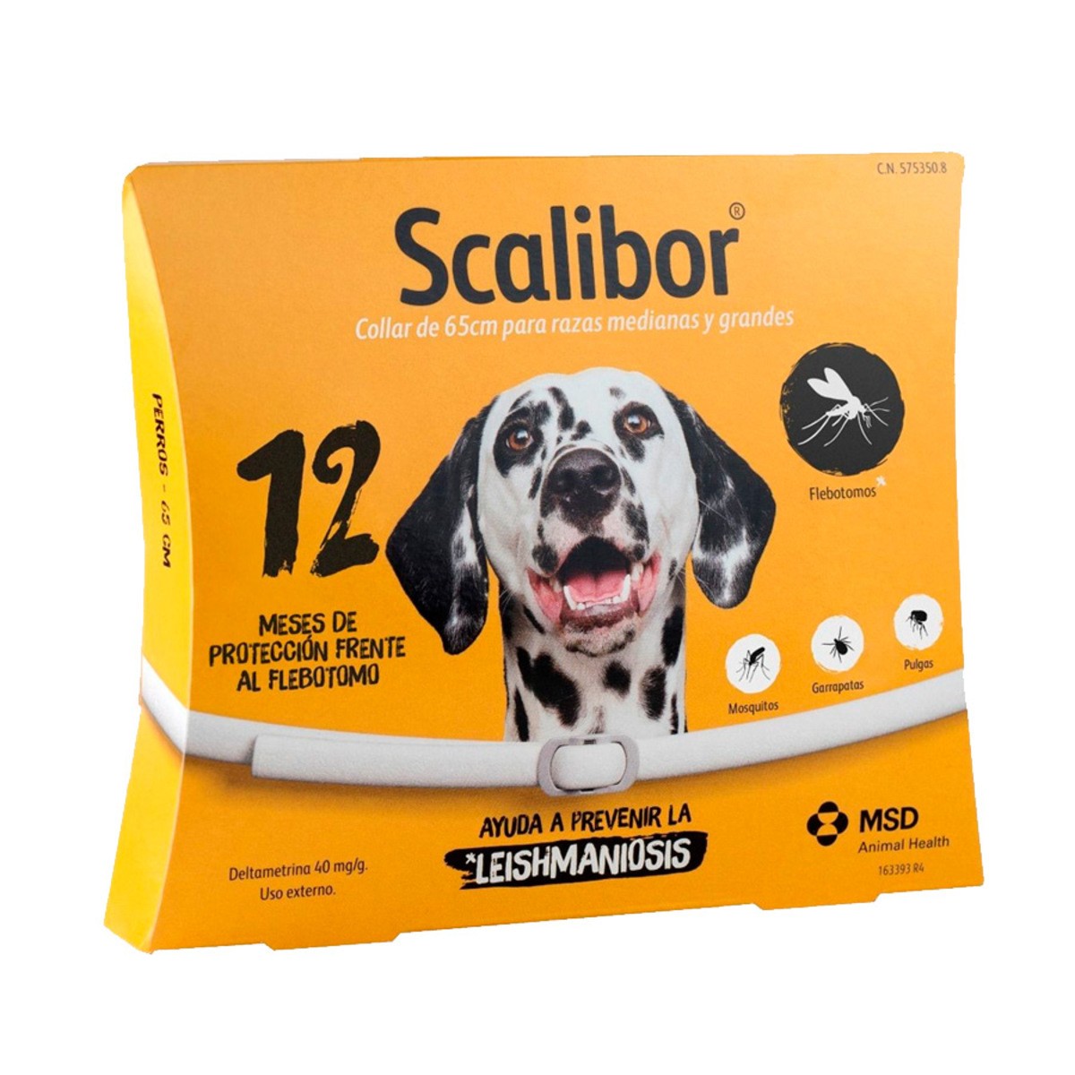 Collar antiparasitario scalibor 65 cm perros grandes