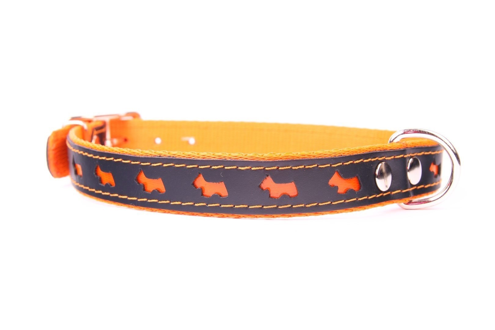 Collar piel luxury reflectante 57 cm