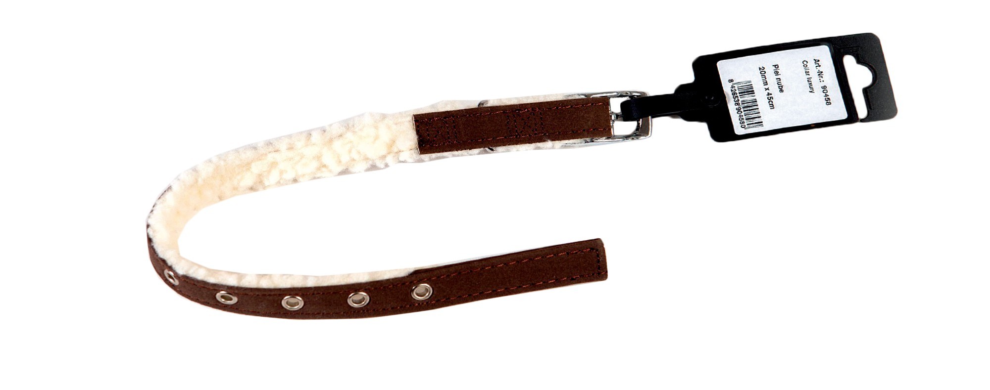 Collar luxury piel nube 2 x 45 cm