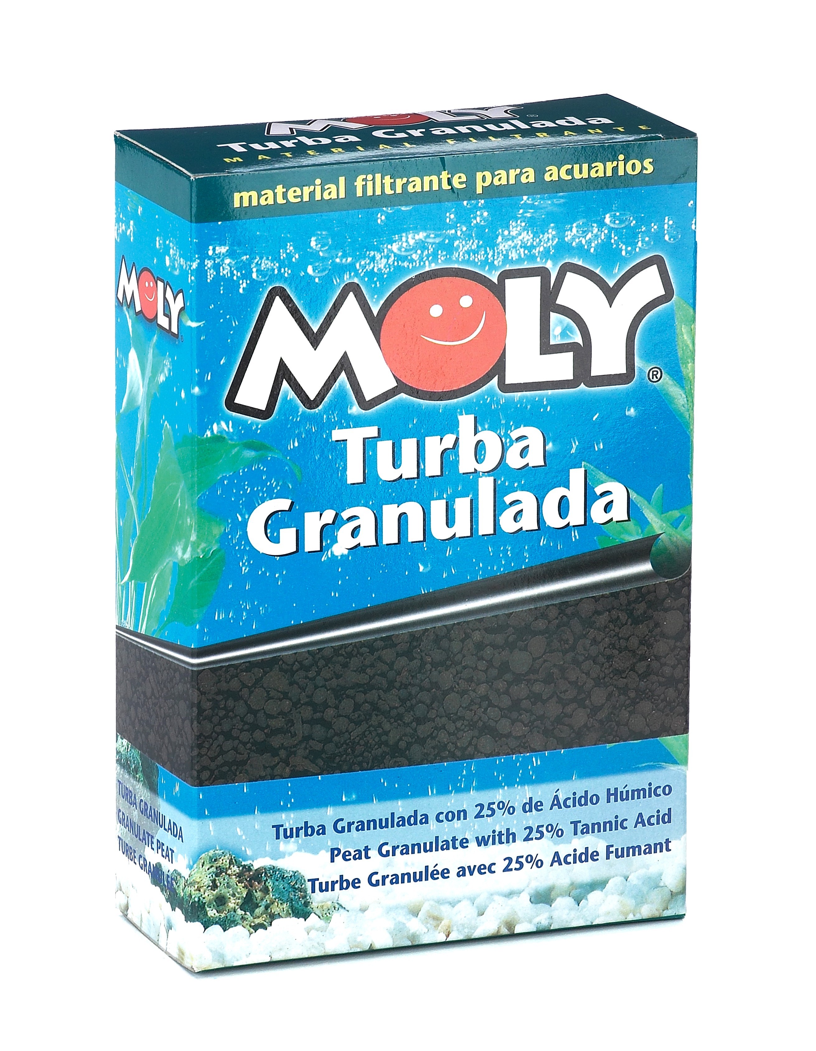 Turba granulada para acuarios moly 325 gr
