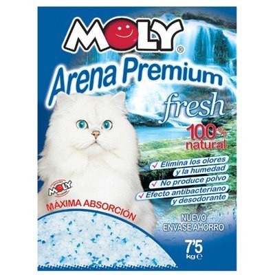 Arena gatos moly premium 75kg