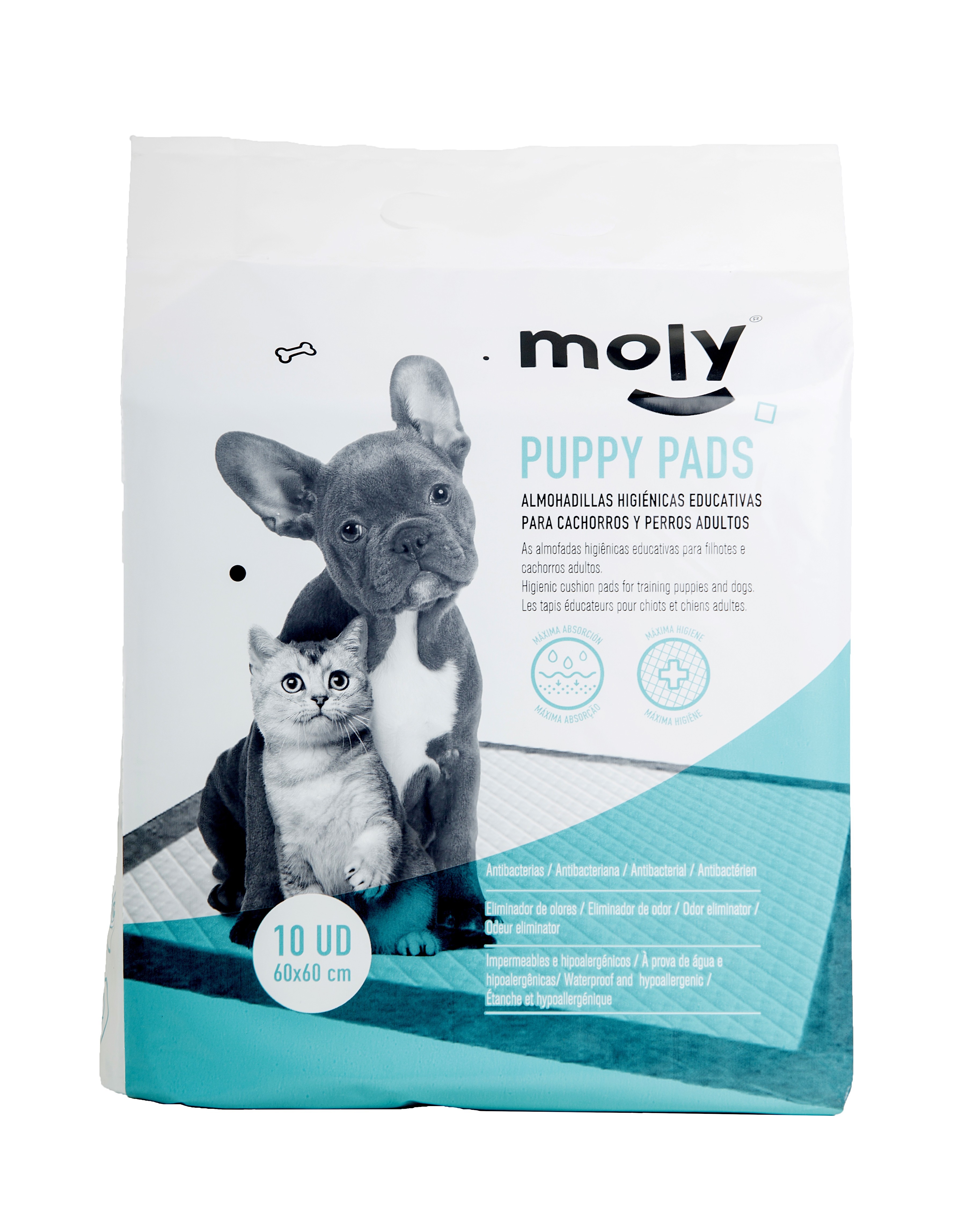 Empapadores desechables para perros moly puppy pads